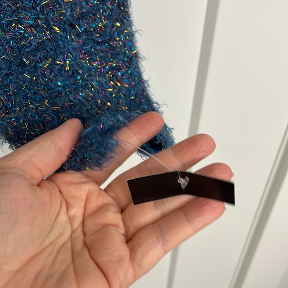 NWT Art Class XXL Striped Colorblock Metallic Sparkle Sweater - Picture 6 of 9